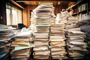 Towering Stacks of Paperwork